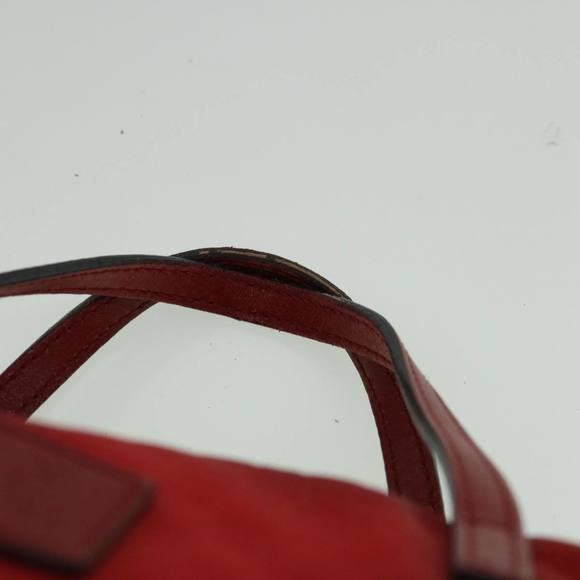 GUCCI Micro GG Canvas Hand Bag Nylon Red 284721 Auth 60139 - Picture 8 of 16